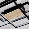 Alnarp Plafoniera LED Legno chiaro, Nero, 1-Luce