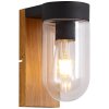 Brilliant Cabar Applique Legno scuro, Nero, 1-Luce