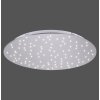 Leuchten-Direkt SPARKLE Plafoniera LED Nichel opaco, 1-Luce, Telecomando