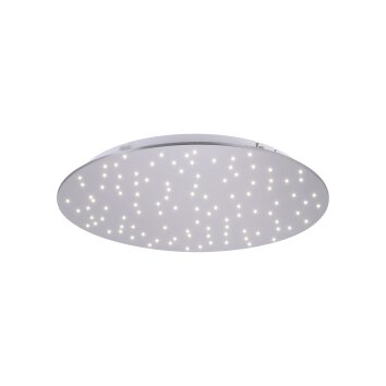 Leuchten-Direkt SPARKLE Plafoniera LED Nichel opaco, 1-Luce, Telecomando