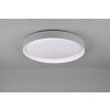 Reality Zeta Plafoniera LED Grigio, 1-Luce, Telecomando