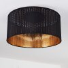 Hobart Plafoniera Nero-Oro, 1-Luce