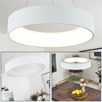 Kampala Lampadario a sospensione LED Bianco, 1-Luce