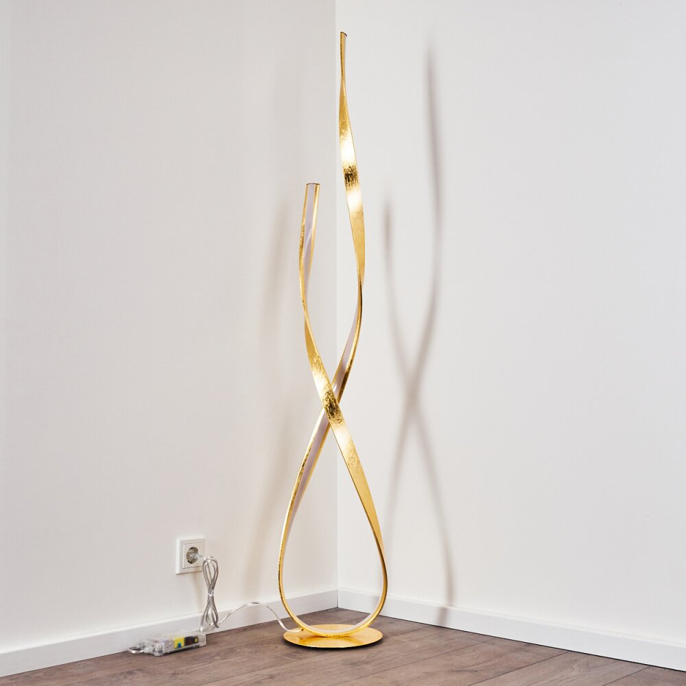Lampada da terra Medle LED Oro, 1-Luce