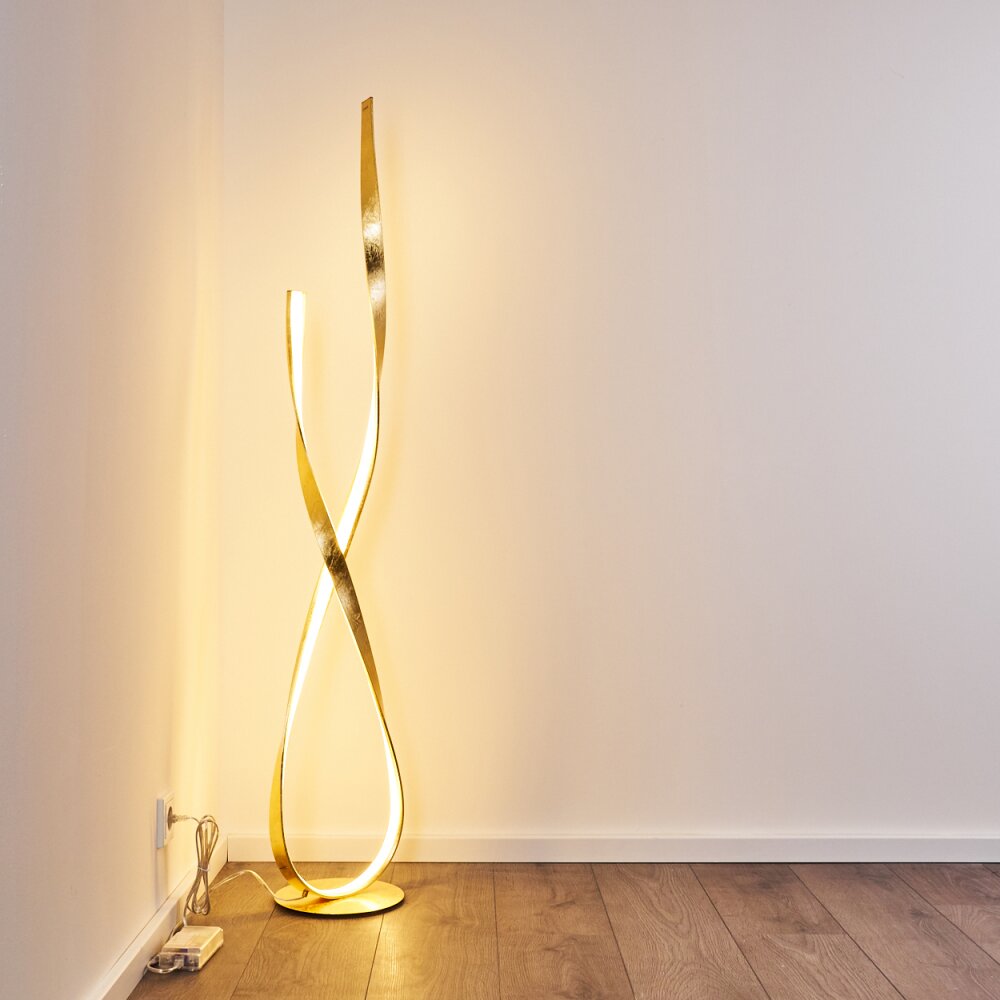 Lampada da terra Medle LED Oro, 1-Luce