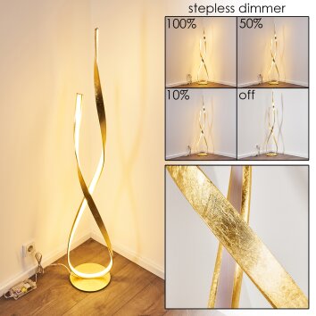 Lampada da terra Medle LED Oro, 1-Luce