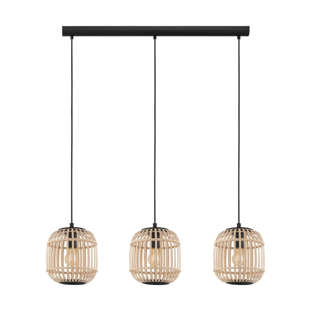 EGLO BORDESLEY Lampadario a sospensione Nero, 3-Luci main product photo