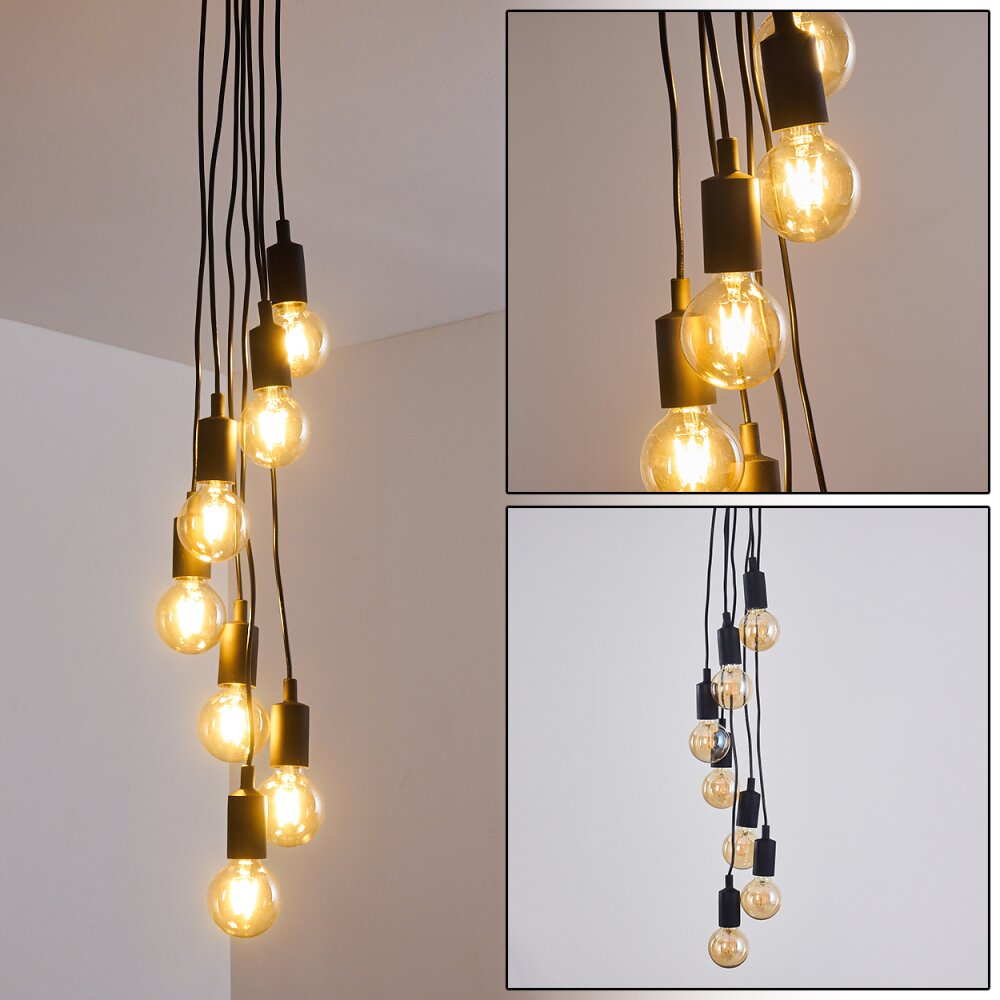 Hallabro Lampada a Sospensione Nero, 7-Luci main product photo