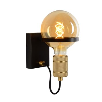 Applique Lucide OTTELIEN Nero, 1-Luce