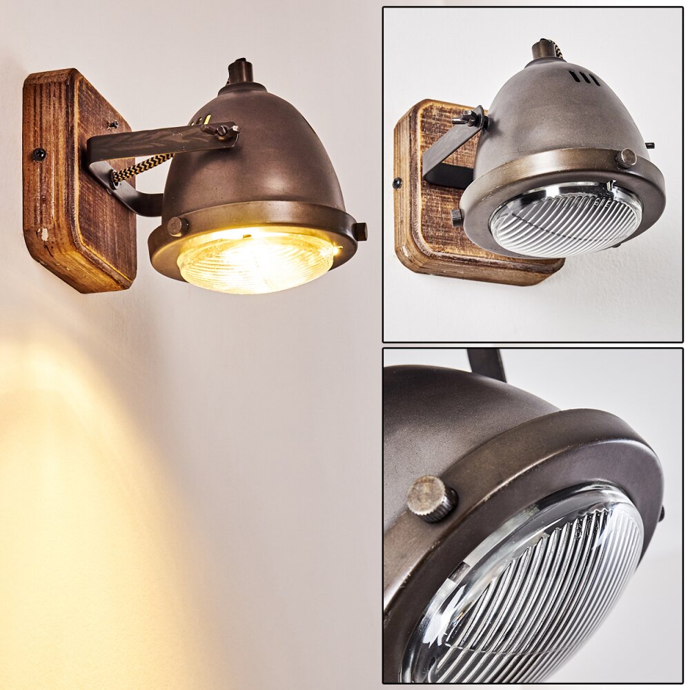 Glostrup Applique Marrone, Acciaio inox, 1-Luce main product photo