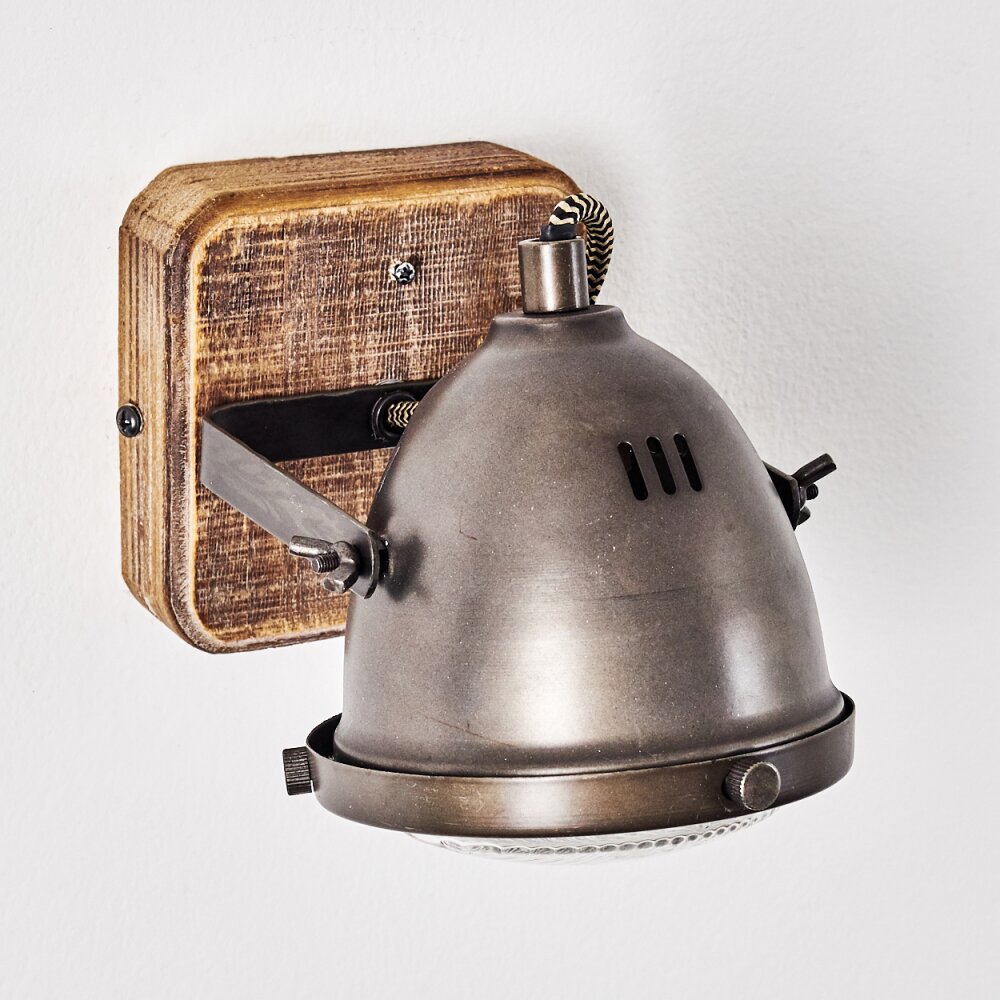 Glostrup Applique Marrone, Acciaio inox, 1-Luce