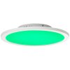 Brilliant Abie Plafoniera LED Bianco, 1-Luce, Telecomando, Cambia colore