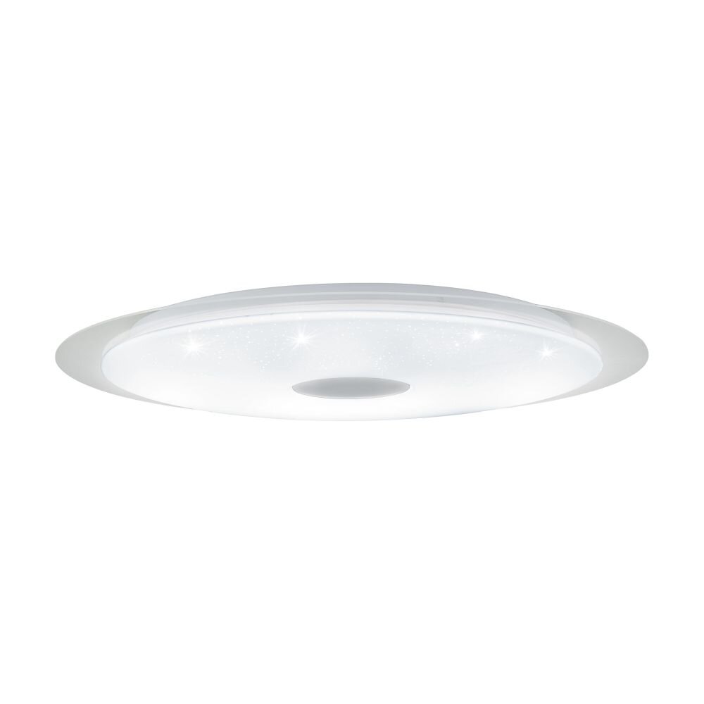 EGLO MORATICA-A Plafoniera LED Trasparente, chiaro, Bianco, 1-Luce, Telecomando main product photo