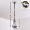 Hedemora Lampadario a sospensione Grigio, 1-Luce