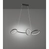 Lampada a Sospensione Trio Leuchten RONDO LED Nero, 1-Luce