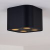 Baishan Plafoniera Nero, 4-Luci