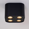 Baishan Plafoniera Nero, 4-Luci