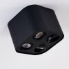 Baishan Plafoniera Nero, 4-Luci