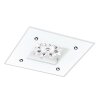 Eglo BENALUA Plafoniera LED Cristallo ottico, Bianco, 1-Luce