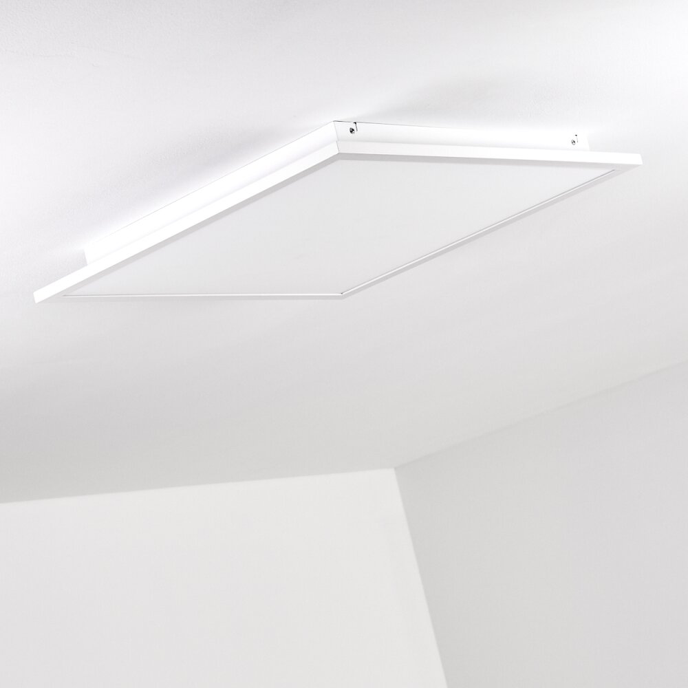 Salmi Plafoniera LED Bianco, 1-Luce, Telecomando, Cambia colore