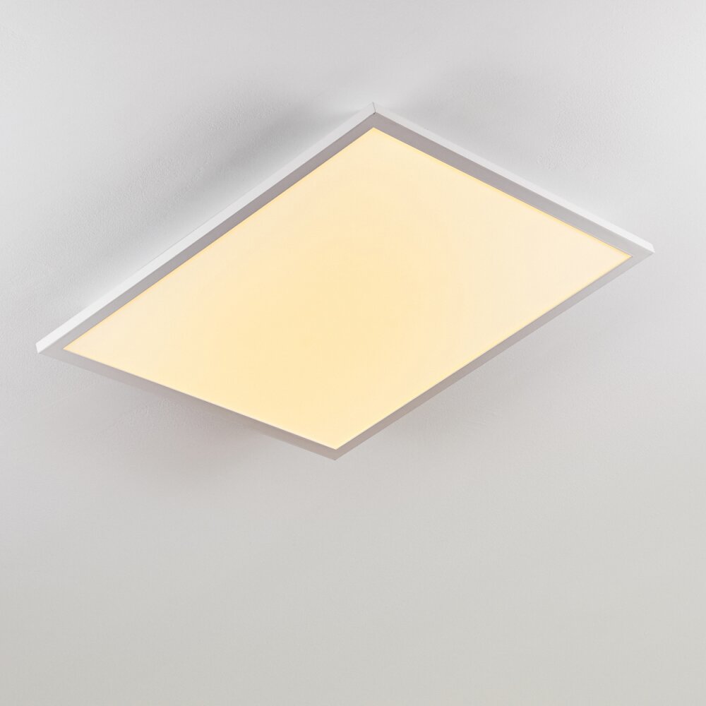 Salmi Plafoniera LED Bianco, 1-Luce, Telecomando, Cambia colore