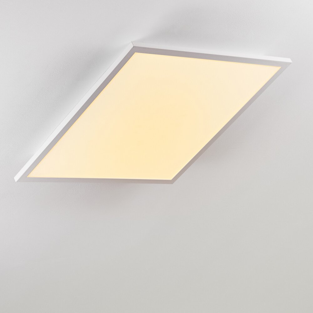 Salmi Plafoniera LED Bianco, 1-Luce, Telecomando, Cambia colore