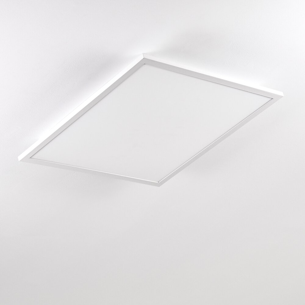 Salmi Plafoniera LED Bianco, 1-Luce, Telecomando, Cambia colore
