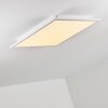 Salmi Plafoniera LED Bianco, 1-Luce, Telecomando, Cambia colore