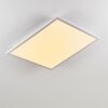 Salmi Plafoniera LED Bianco, 1-Luce, Telecomando, Cambia colore