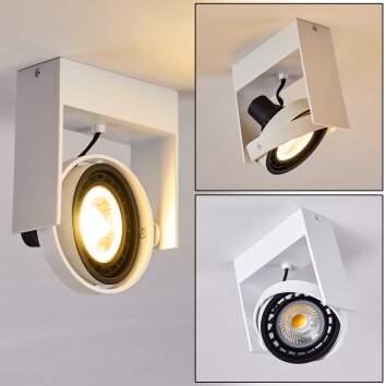 Grytgol Plafoniera Bianco, 1-Luce