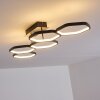 Halmstad Plafoniera LED Nero, 1-Luce