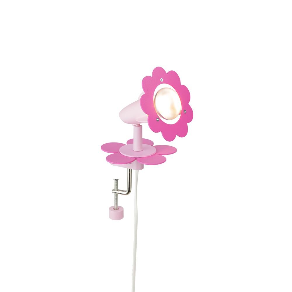Elobra BLÜTE Lampada con pinza Fucsia, 1-Luce main product photo
