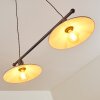 Nibyn Lampada a Sospensione Beige, Marrone scuro, 2-Luci