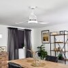 Doha ventilatore da soffitto LED Bianco, 1-Luce, Telecomando