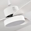 Doha ventilatore da soffitto LED Bianco, 1-Luce, Telecomando