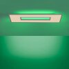 Leuchten-Direkt RECESS Plafoniera LED Bianco, 2-Luci, Telecomando, Cambia colore