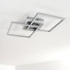 Lithgow Plafoniera LED Argento, 1-Luce