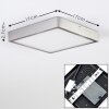 Broglen Plafoniera LED Nichel opaco, 1-Luce