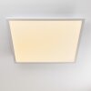 Salmi Plafoniera LED Alluminio, Bianco, 1-Luce, Telecomando