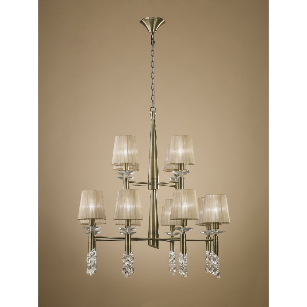 Mantra TIFFANY Lampada a Sospensione Marrone, 12-Luci main product photo