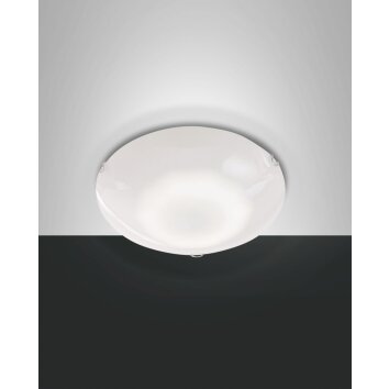 Fabas Luce Ostuni Plafoniera LED Bianco, 1-Luce