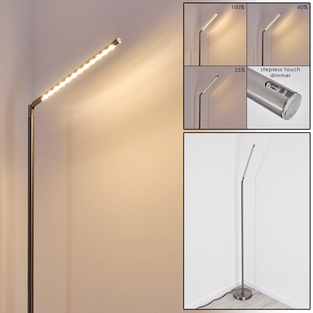 Deje Lampada da terra LED Nichel opaco, 1-Luce main product photo