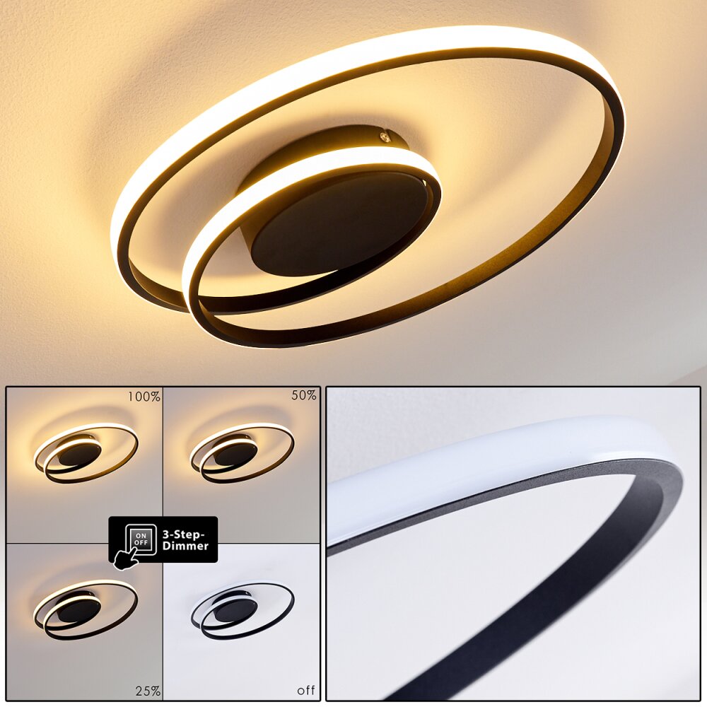 Leksund Plafoniera LED Nero, 1-Luce main product photo