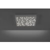 Leuchten Direkt Ls-STARS Plafoniera LED Bianco, 1-Luce, Telecomando, Cambia colore