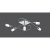 Trio 8214 Plafoniera LED Alluminio, Acciaio inox, 5-Luci Trio 8214 Plafoniera LED Alluminio, Acciaio inox, 5-Luci