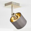 Tibro Plafoniera Ottone, Nichel opaco, 1-Luce