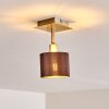 Tibro Plafoniera Ottone, Nichel opaco, 1-Luce