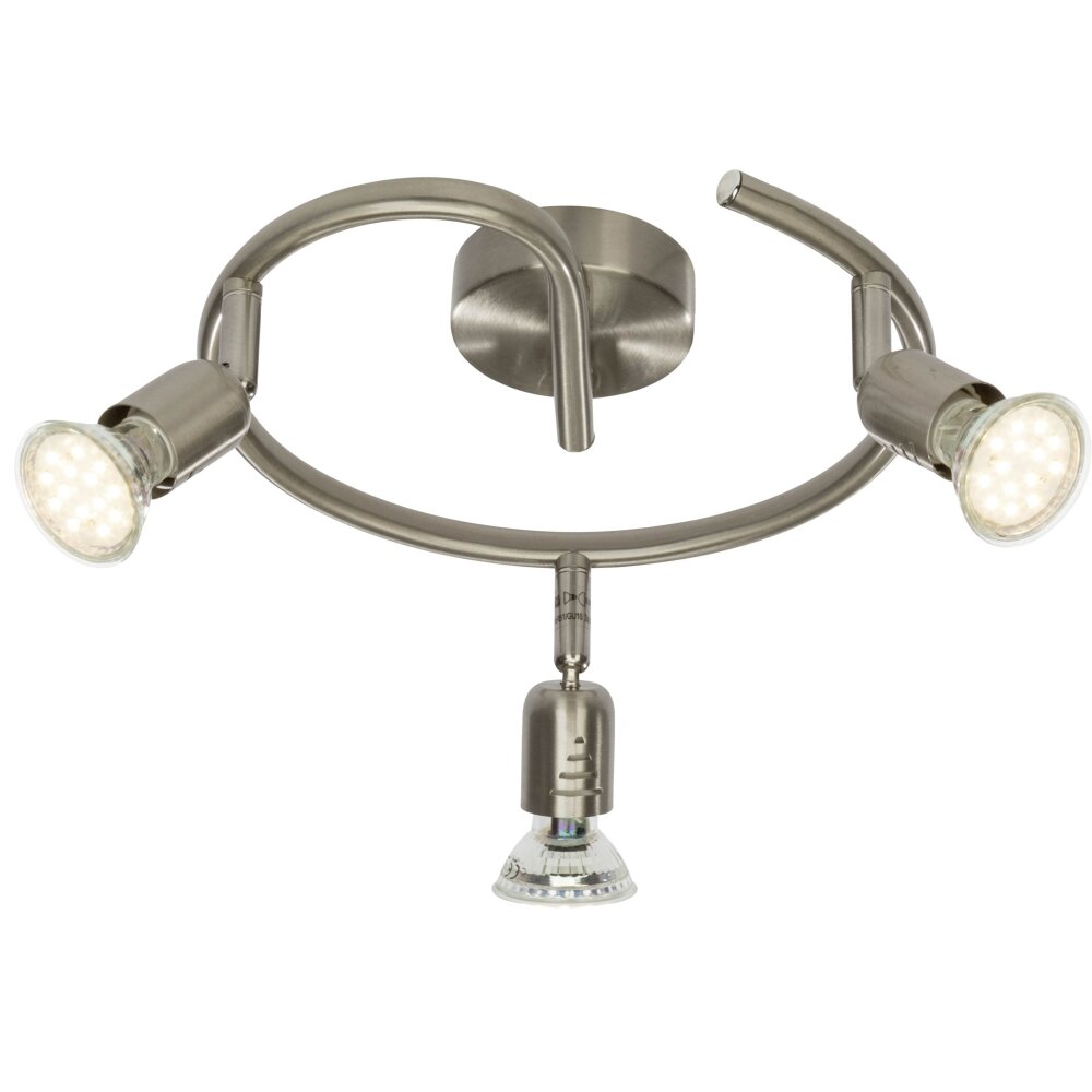 Brilliant Loona Plafoniera circolare con faretti LED Ferro, 3-Luci main product photo