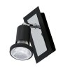 Eglo SARRIA Applique LED Cromo, Nero, 1-Luce