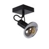 Faretto da soffitto Lucide MADEE Nero, 1-Luce